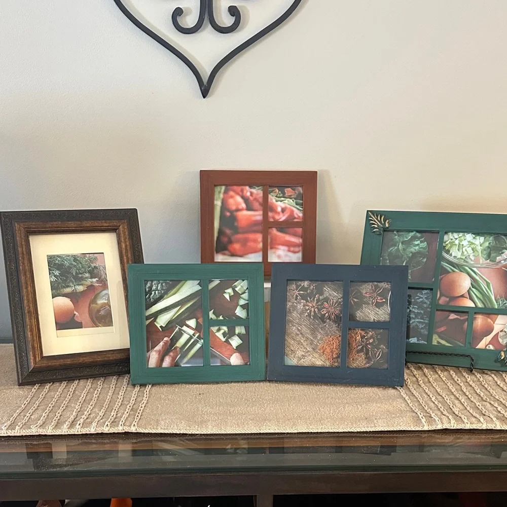 Rustic Multi-Color Photo Frame Set - Picture 1 of 6